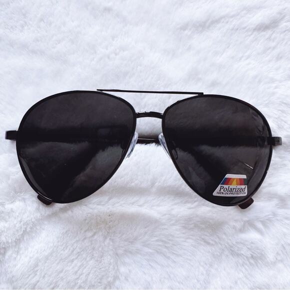 Stylens Accessories - Irene Black w/Gunmetal Rims Stylish Polarized Sunglasses